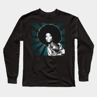 Diana Ross II Retro Pixel II 70s Long Sleeve T-Shirt